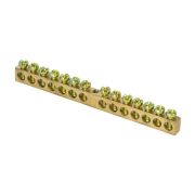 Шина PEN «ноль-земля» 6х9 14 отвер. латунь крепеж по центру PROxima EKF sn0-63-14