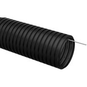 Труба гофрированная ПНД d40мм с протяжкой черн. (уп.15м) IEK CTG20-40-K02-015-1