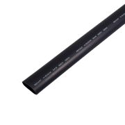 Трубка термоусадочная двустенная клеевая 24/8 (3:1) черн. 1м Rexant 26-0024