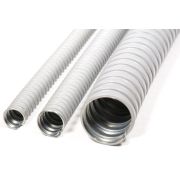 Металлорукав в ПВХ изоляции МРПИ НГ 15 d15мм без протяжки сер. (уп.50м) ГОФРОМАТИК zeta41911
