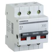 Выключатель нагрузки (мини-рубильник) 3п 25А ВН-32 GENERICA MNV15-3-025