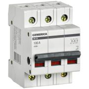 Выключатель нагрузки (мини-рубильник) 3п 100А ВН-32 GENERICA MNV15-3-100