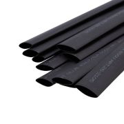 Трубка термоусадочная двустенная клеевая 12.7/6.35 (2:1) черн. 1м (уп.10шт) Rexant 26-2105